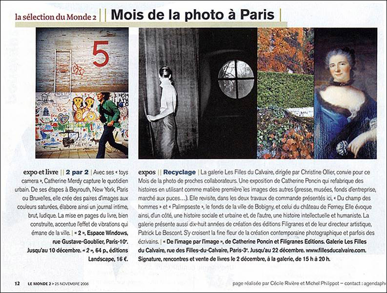 ++ Le Monde 2 - 2006 - Mois de la photo Off Paris